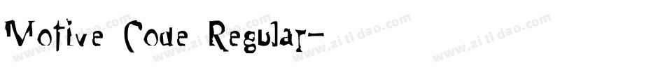 Motive Code Regular字体转换
